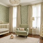 Elegant Mint Green Nursery Design | Vintage Glam Baby Room Ideas
