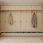 Modern Scandi Fitted Wardrobe | Light Oak & Cream Built-in Closet