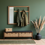 Forest Earthy Green Entryway: Bringing Nature Inside