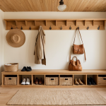 Warm Organic Wood Mudroom — Home Decor Ideas