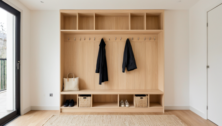 Zen Japandi Mudroom: Serenity in Every Step
