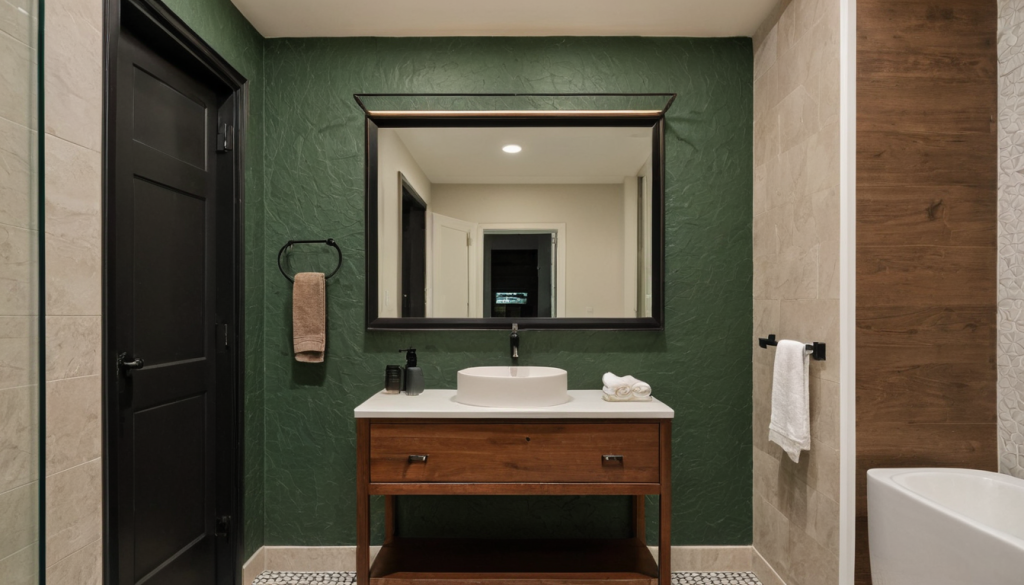 Forest Earthy Green Bathroom: A Sanctuary of Serenity