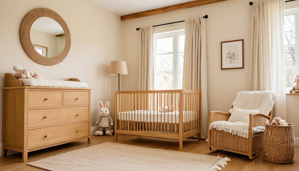 Warm Organic Wood Nursery: Cozy Up in Nature’s Beauty