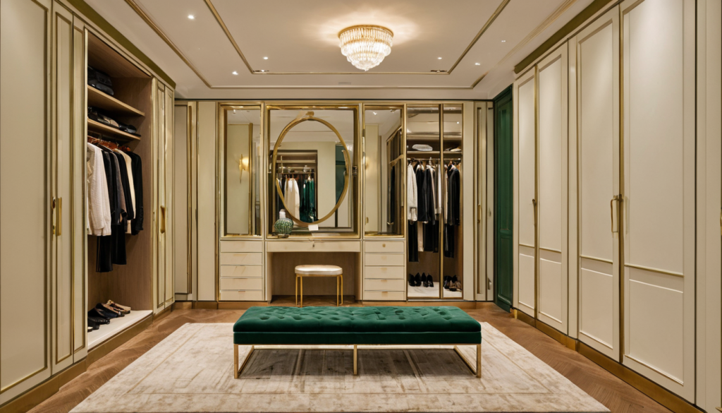 Neo Deco Walk-in Closet — Home Decor Ideas