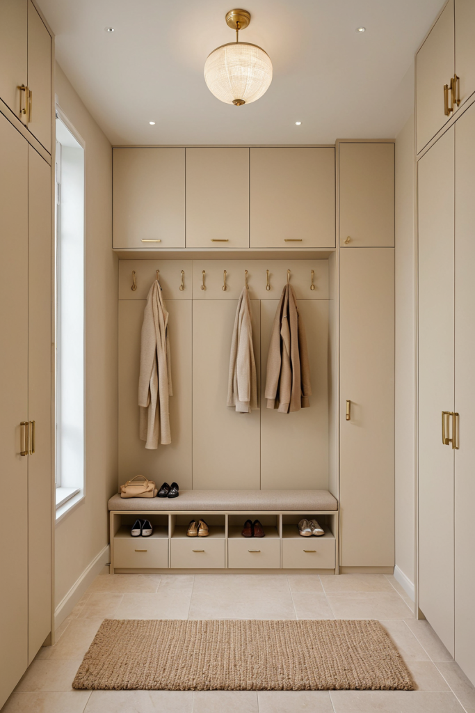 Mudroom Ideas — Quiet Luxury Beige Soft Mood — interior inspiration