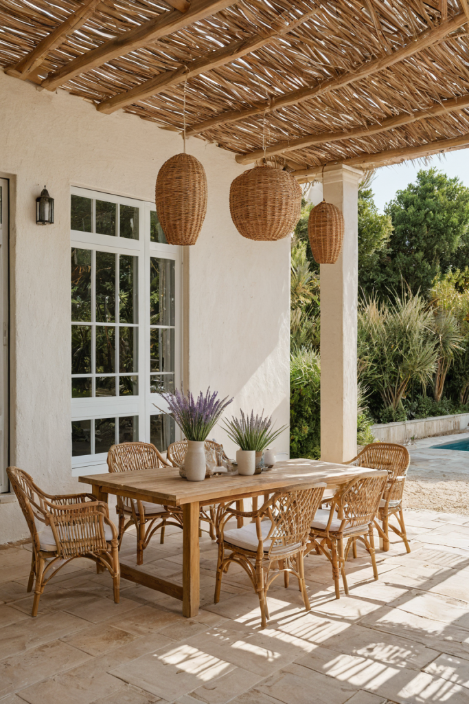 Coastal Linen Outdoor Patio: Elegant Seaside Sanctuary — interior inspiration