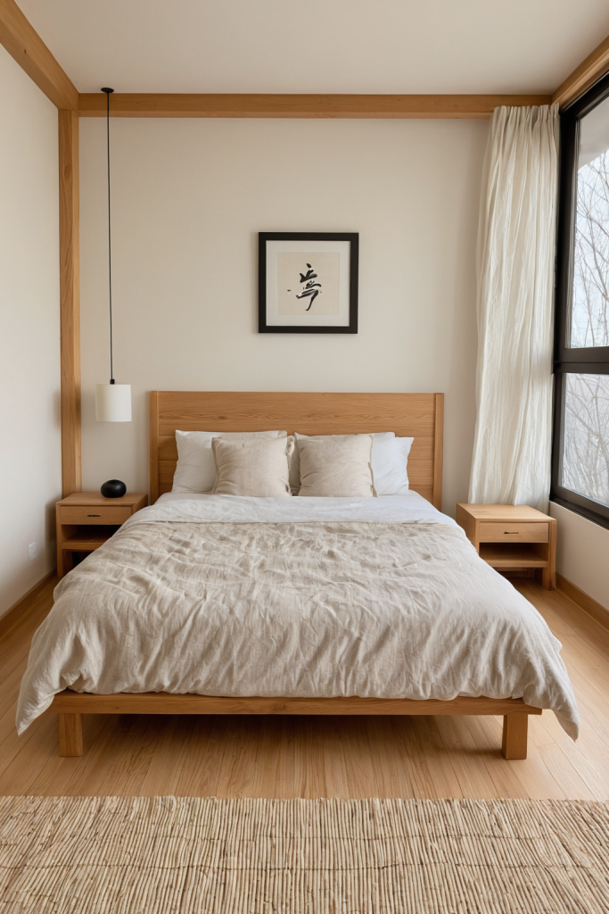 Zen Japandi Bedroom Ideas — Beige Aesthetic Serenity — interior inspiration