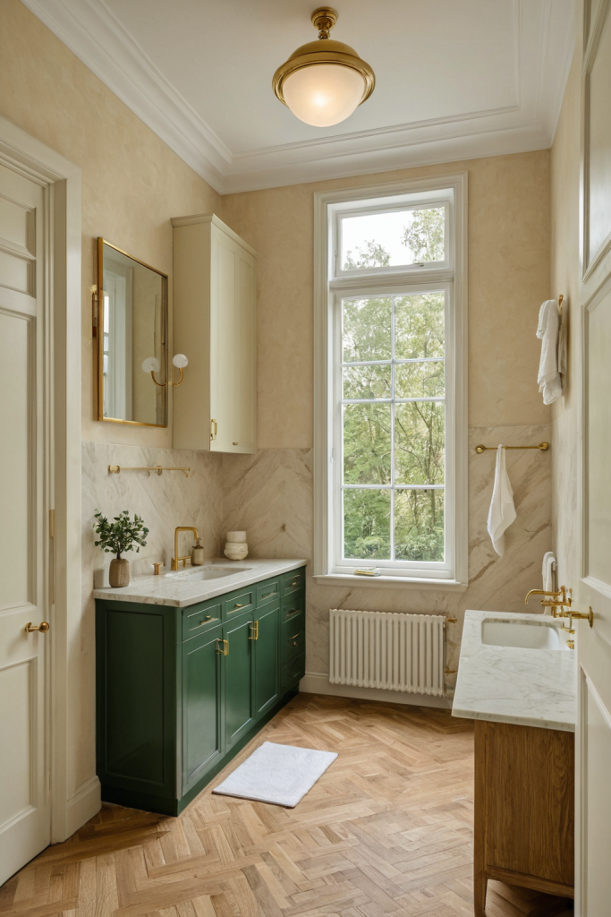 Neo Deco Laundry Room Ideas — Art Deco Glamour with Grey Accents
