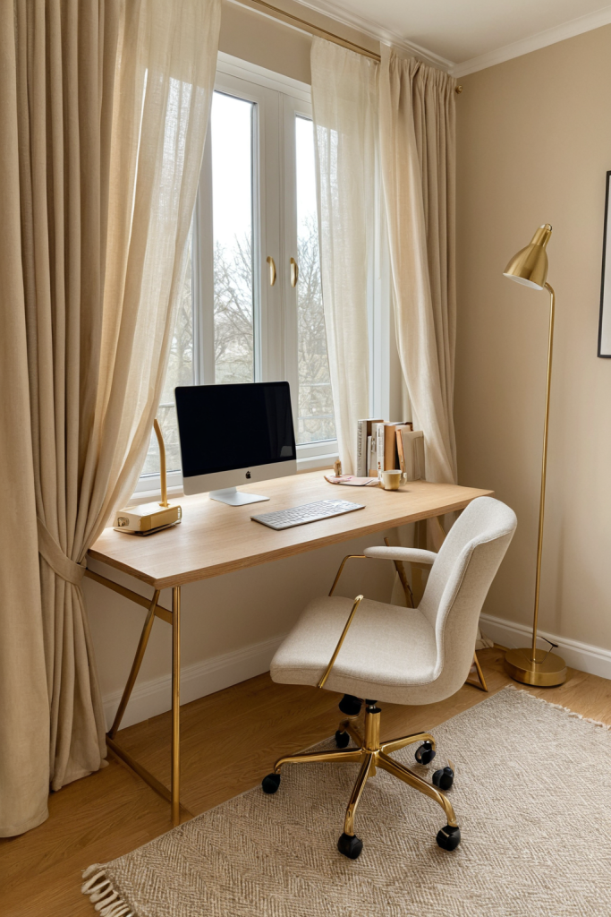 Quiet Luxury Beige Workspace — Home Decor Ideas