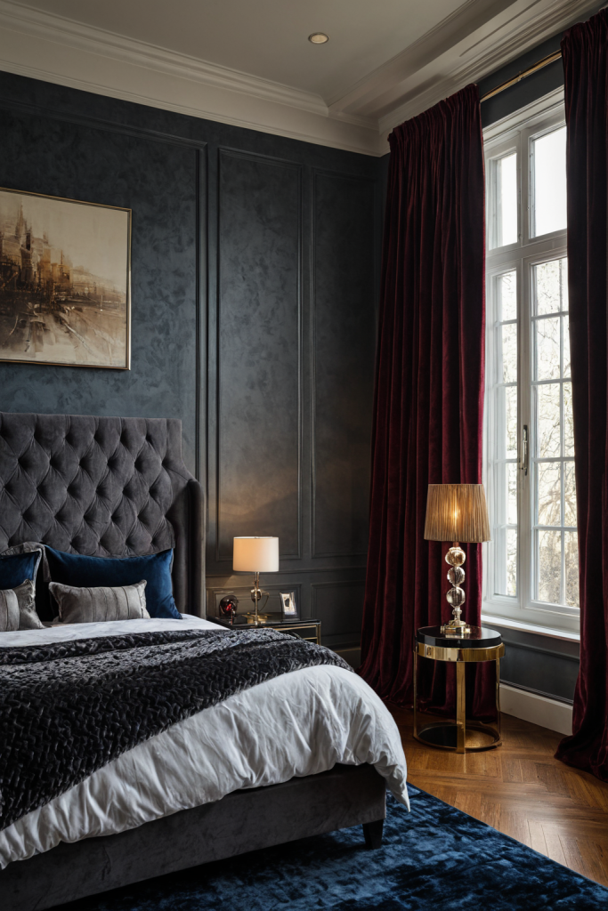 Dark Moody Glam Bedroom Ideas — Dark Moody Glam, Luxe