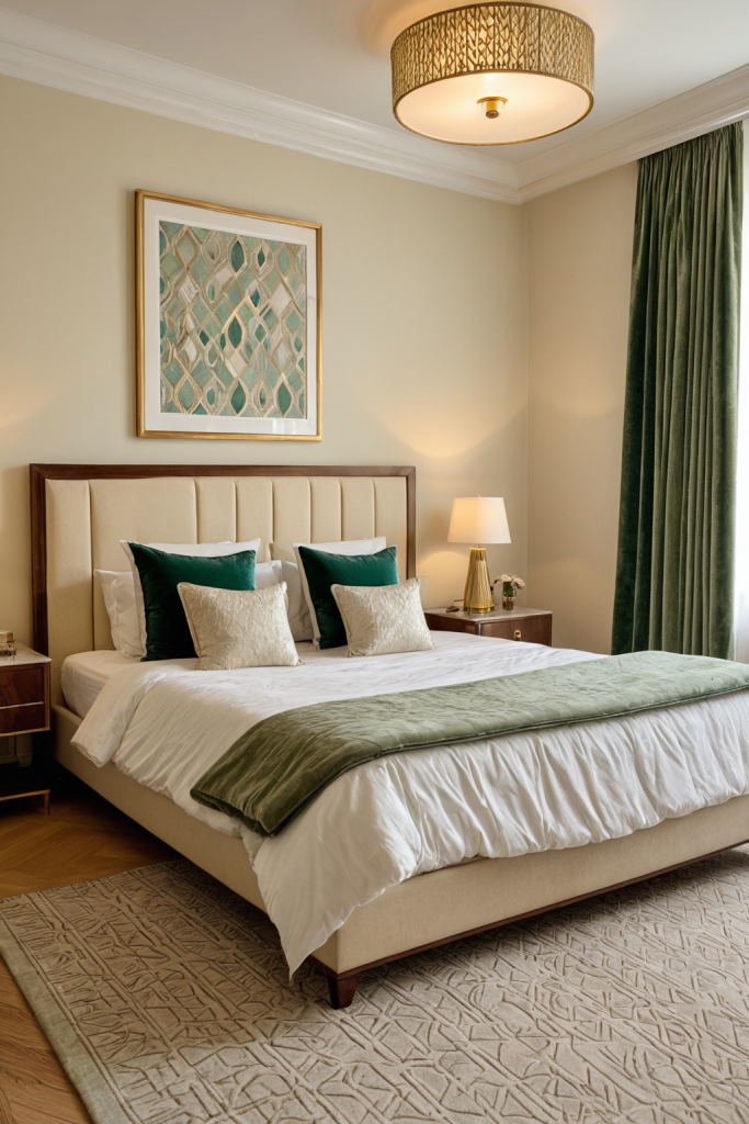 Neo Deco Bedroom Ideas — Beige Aesthetic + Luxurious Mood