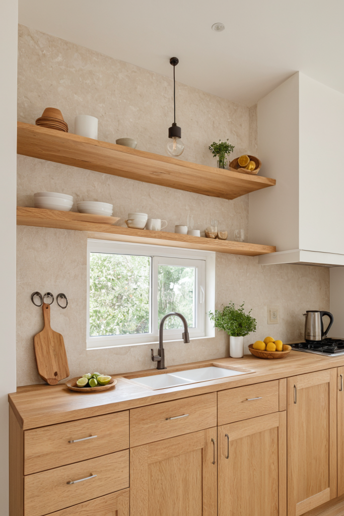 Warm Organic Wood Kitchen — Home Decor Ideas