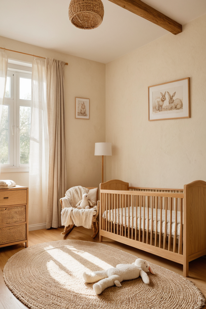 Nursery Ideas — Warm Organic Wood Cozy Comfort