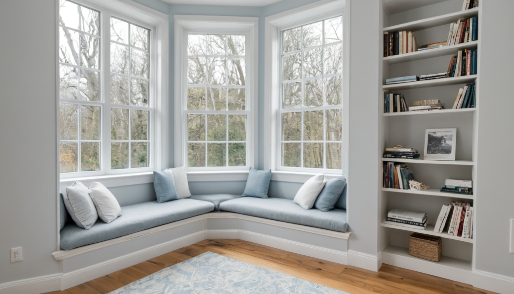 Cool Blue Reading Nook: Escape into a Floral Oasis