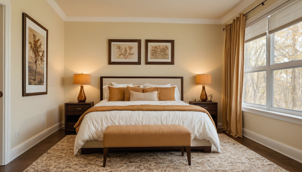 Warm Amber Bedroom — Home Decor Ideas