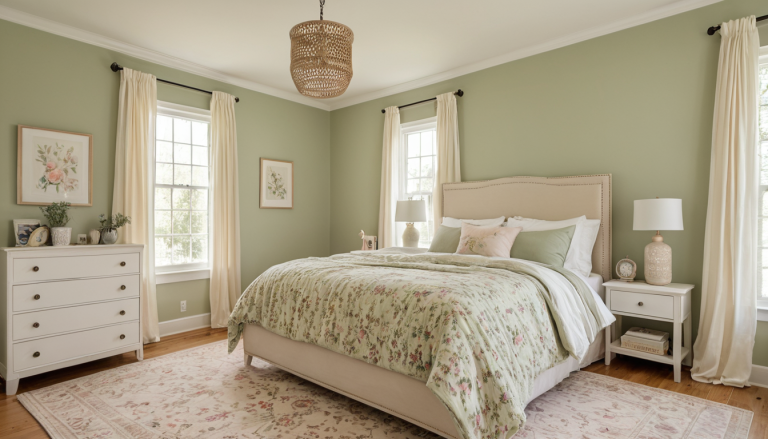 Floral Daydream Bedroom – Sage Wall — Home Decor Ideas
