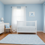 Light Blue Baby Boy Nursery Ideas | Whale Theme Decor