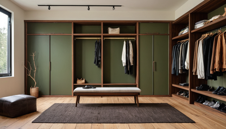 Forest Earthy Green Walk-in Closet — Home Decor Ideas