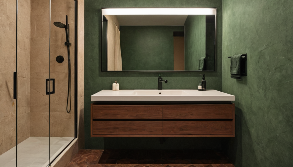 Forest Earthy Green Bathroom — Home Decor Ideas