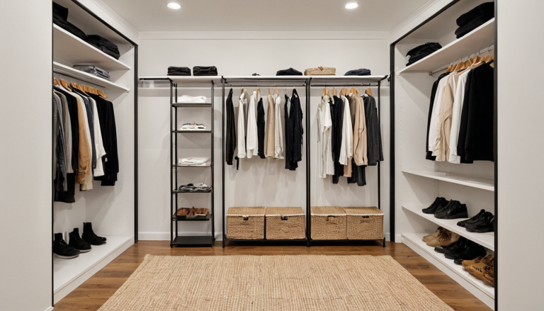 Modern Farmhouse Walk-in Closet — Home Decor Ideas