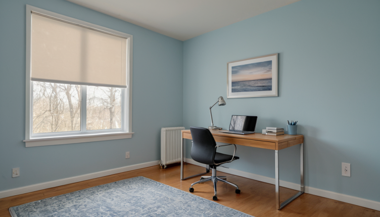 Cool Blue Workspace — Home Decor Ideas