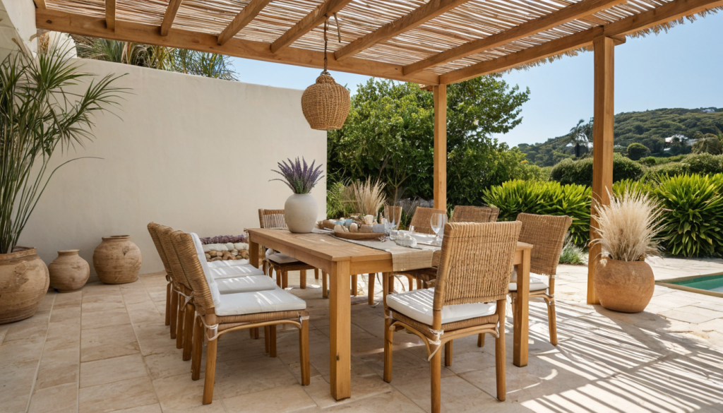 Coastal Linen Outdoor Patio — Home Decor Ideas