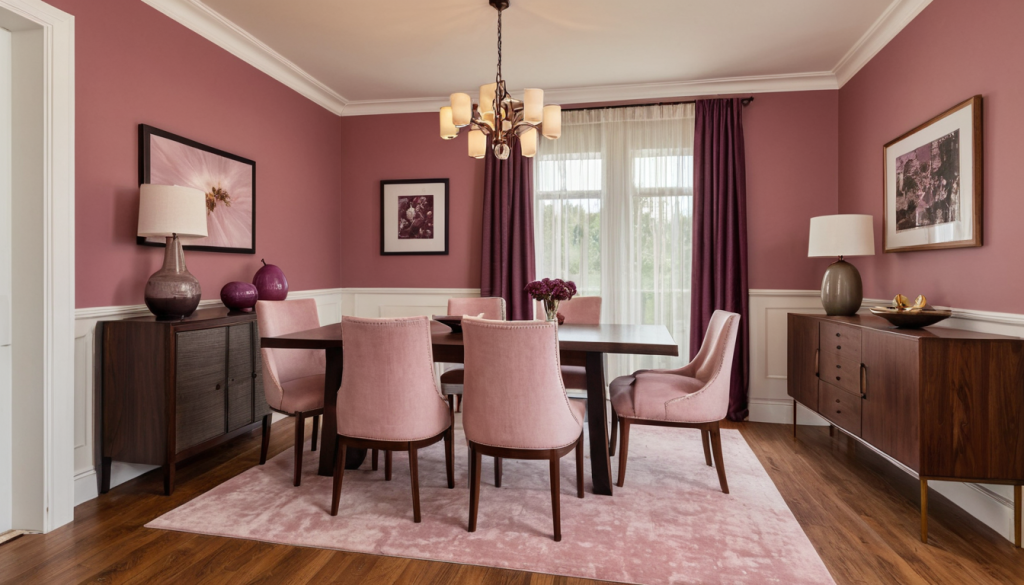 Plum Accent Dining Room — Home Decor Ideas