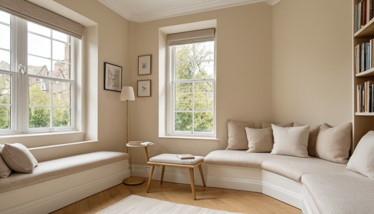 Quiet Luxury Beige Reading Nook — Home Decor Ideas