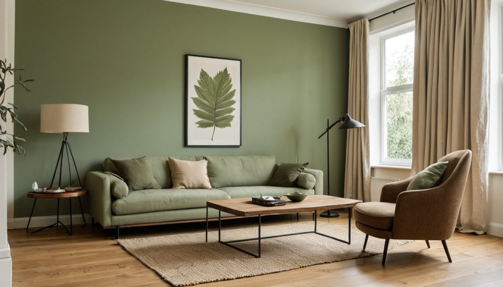 Forest Earthy Green Living Room — Home Decor Ideas