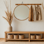 Warm Organic Wood Entryway: Cozying Up Your Home