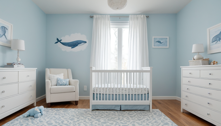 Cool Blue Nursery — Home Decor Ideas