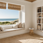 Coastal Linen Reading Nook: Serene Sanctuary