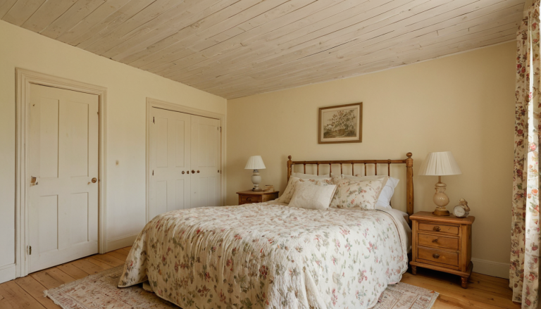 Cottagecore Warm Bedroom: Cozy Sanctuary
