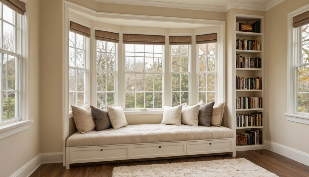 Warm Transitional Reading Nook — Home Decor Ideas