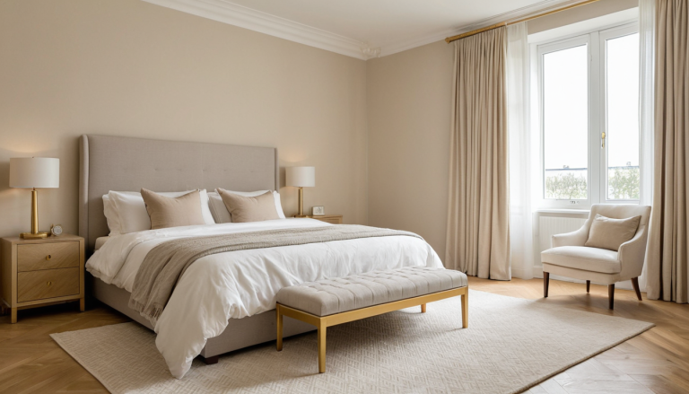 Quiet Luxury Beige Bedroom: Soft Elegance Unfolds