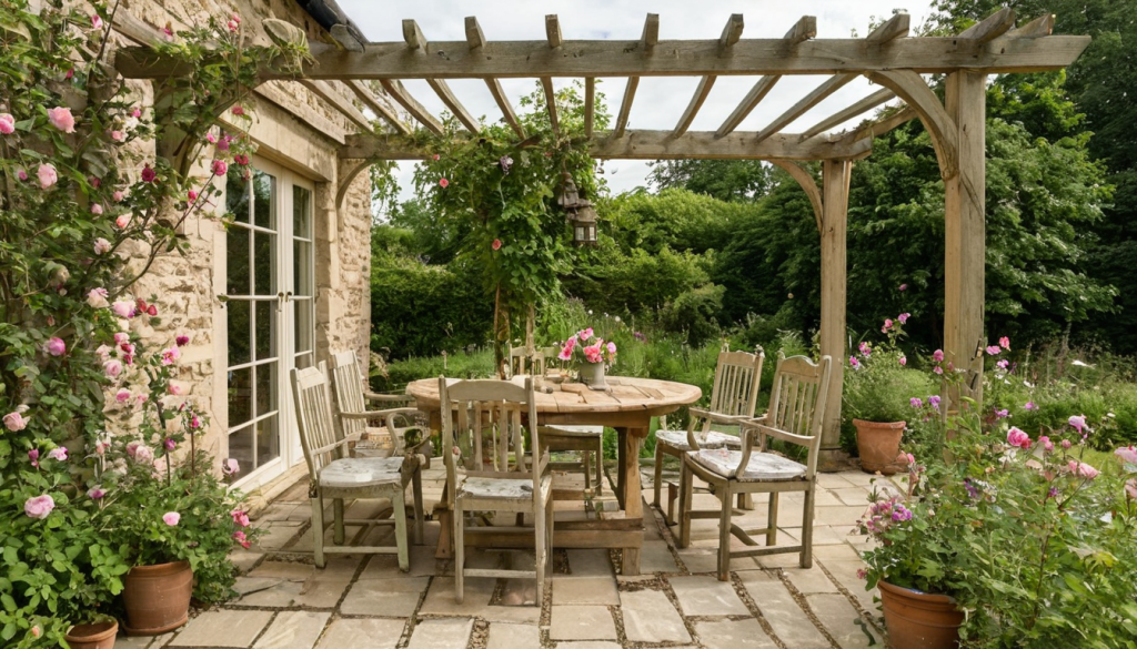 Cottagecore Warm Outdoor Patio: Cozy Elegance in Nature’s Haven