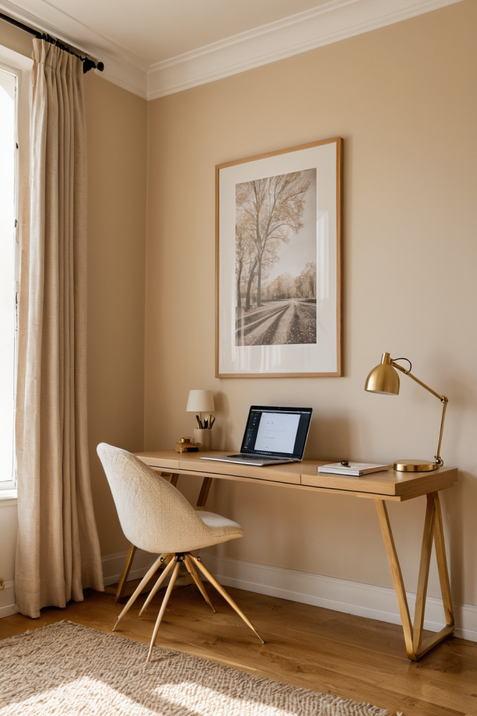 Quiet Luxury Beige Workspace — Home Decor Ideas — interior inspiration