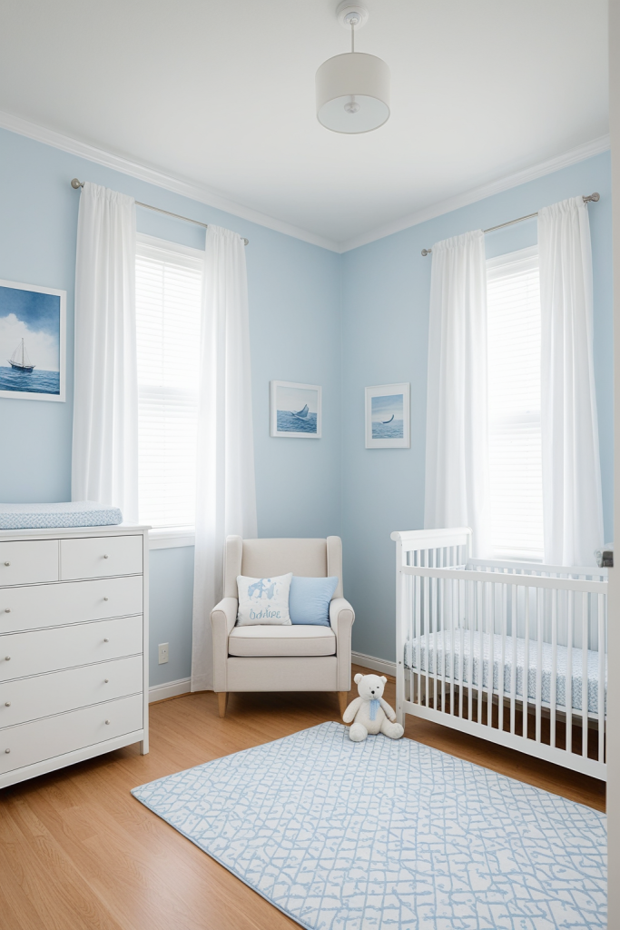 Cool Blue Nursery — Home Decor Ideas — interior inspiration