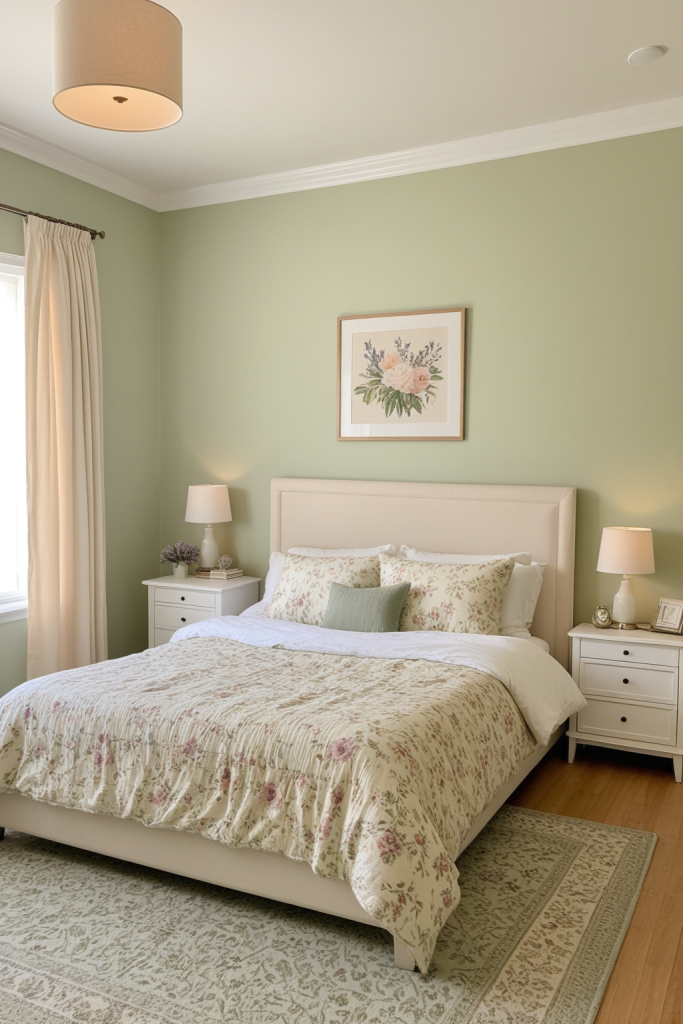 Floral Daydream Bedroom – Sage Wall — Home Decor Ideas — interior inspiration