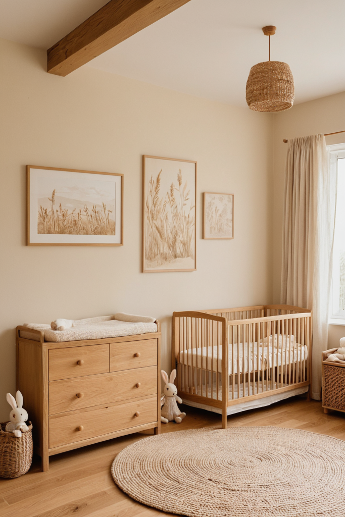 Warm Organic Wood Nursery: Cozy Sanctuary — interior inspiration