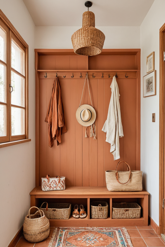 Boho Chic Mudroom — Home Decor Ideas — interior inspiration