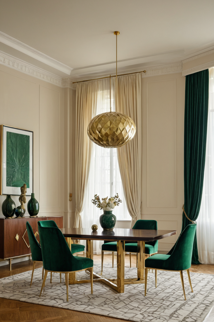 Dining Room Ideas — Neo Deco, Moody Glamour — interior inspiration
