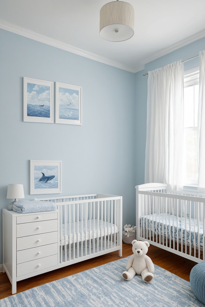 Cool Blue Nursery — Home Decor Ideas — interior inspiration