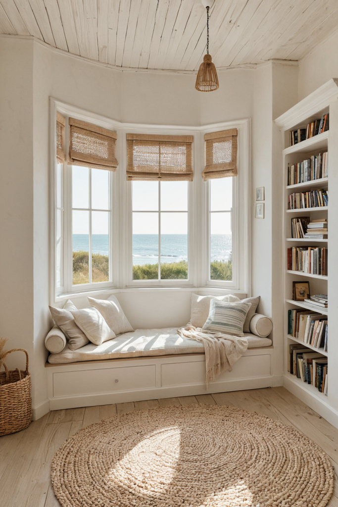 Coastal Linen Reading Nook: Serene Sanctuary — interior inspiration
