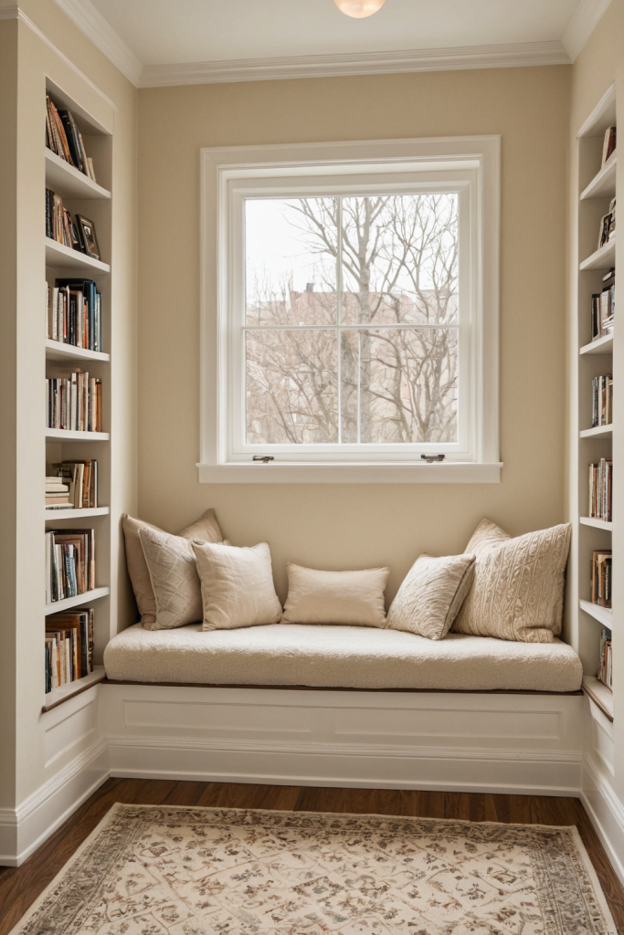 Warm Transitional Reading Nook — Home Decor Ideas — interior inspiration