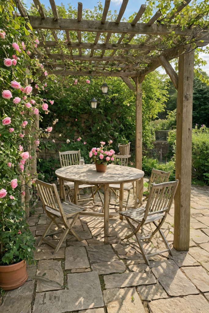 Cottagecore Warm Outdoor Patio: Cozy Elegance in Nature's Haven — interior inspiration