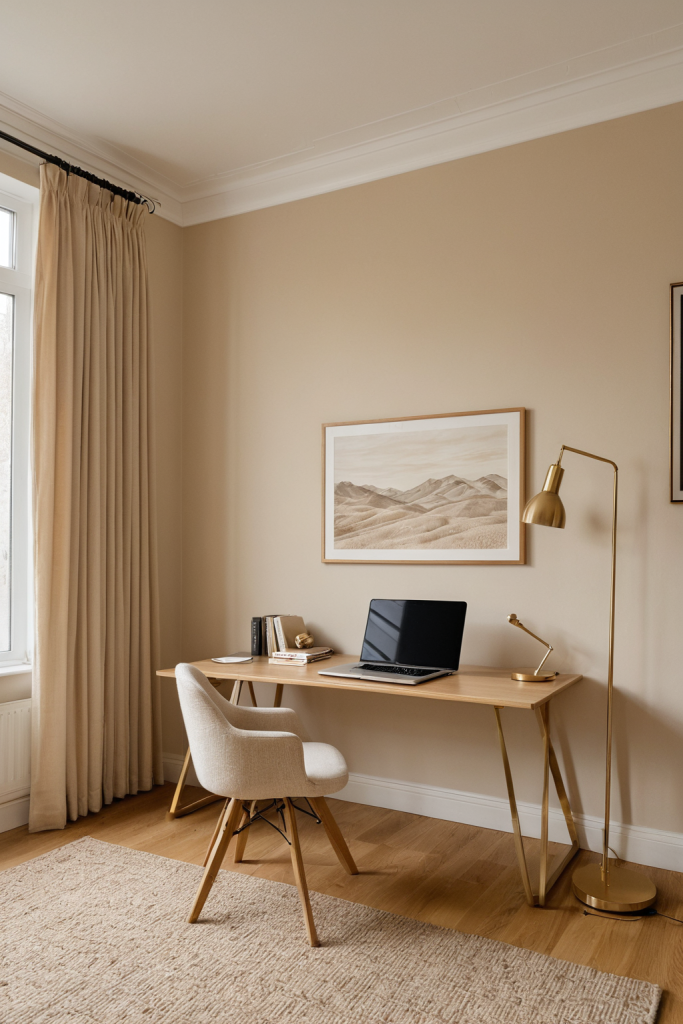 Quiet Luxury Beige Workspace — Home Decor Ideas — interior inspiration