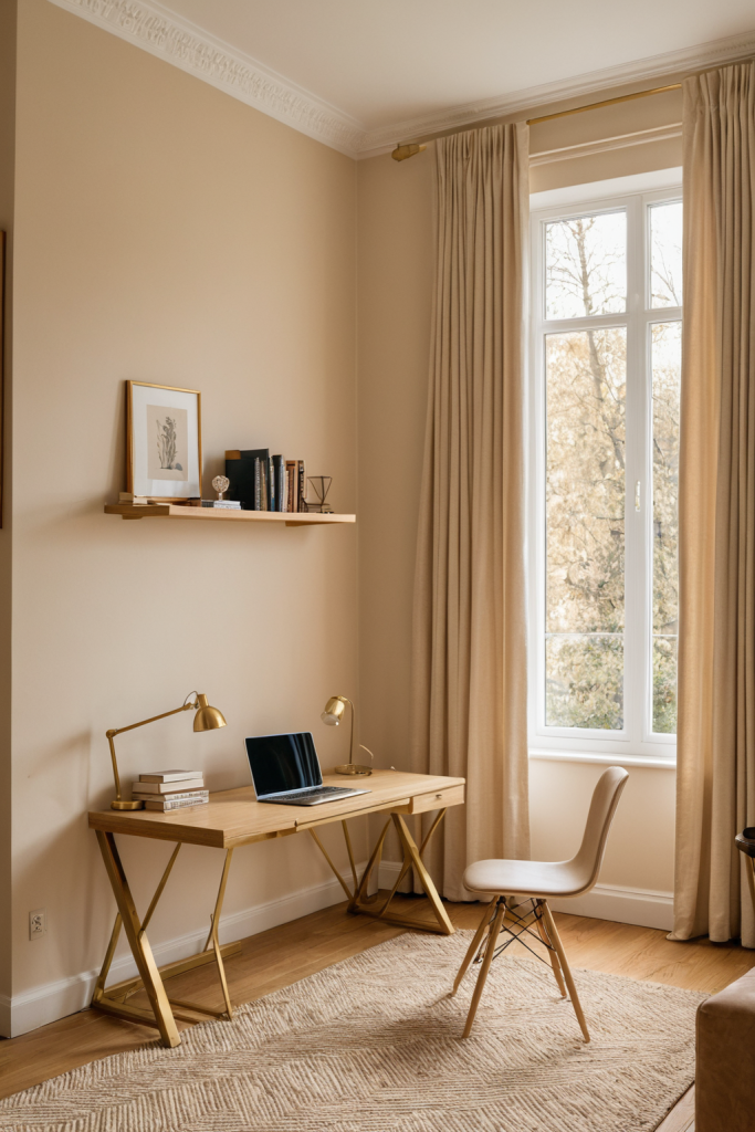 Quiet Luxury Beige Workspace — Home Decor Ideas
