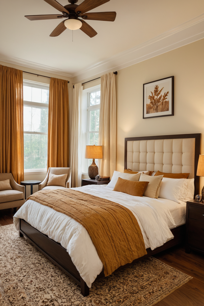 Bedroom Ideas — Warm Amber Wood, Cozy