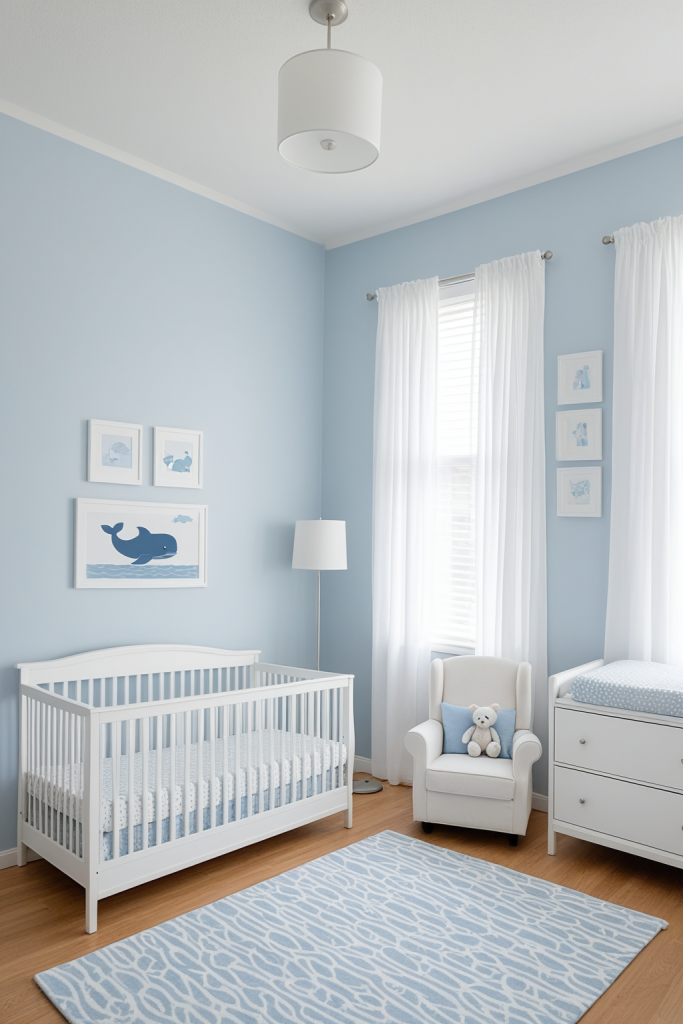 Cool Blue Nursery — Home Decor Ideas